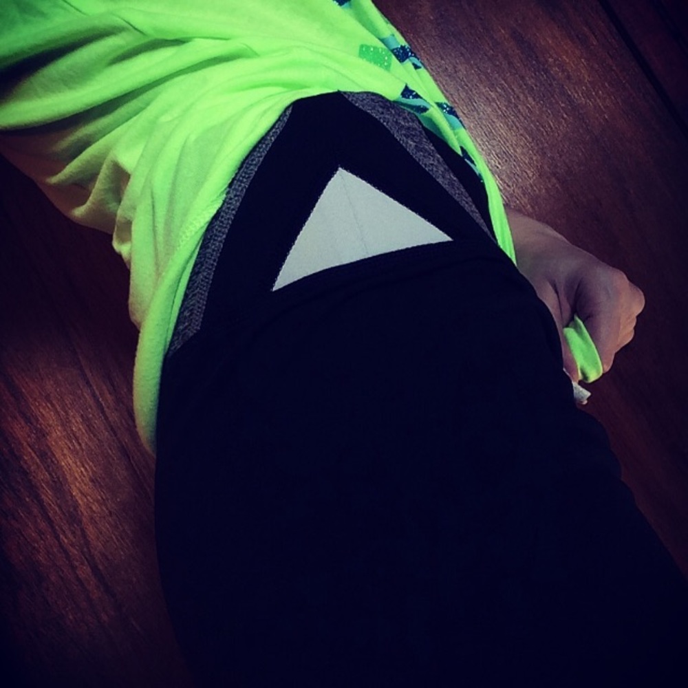 VS PINK Black Yoga Shorts